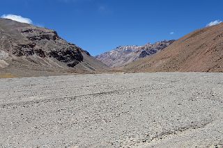 09 The Trail Along The Vacas Riverbed Nearing Casa de Piedra On The Trek To Aconcagua Plaza Argentina Base Camp.jpg